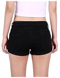 Pantalones cortos de mezclilla Junior para dama Mid Rise elástico