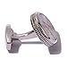 HJ Men's 2PCS Fashion Dazzle Tuxedo Shirts Platinum Plated Cufflinks Initial Letter 2 Color A-Z (silver S)