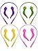 Hestya 12 Pieces Kids Silicone Eyeglass Strap with 12 Pairs Ear Grip Hooks Anti-slip Retainer Cord Holder for Glasses Sunglasses, 12 Colors