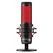 HyperX QuadCast - USB Condenser Gaming Microphone, for PC, PS4 and Mac, Anti-Vibration Shock Mount, Four Polar Patterns, Pop Filter, Gain Control, Podcasts, Twitch, YouTube, Discord, Red LED - Black