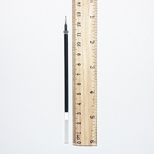 Daycount 100Pcs Pen Refills, Black Ball Point Fine Point Gel Ink Replacement Pen Refills, Office Pen Rods with 0.5mm Tip Standar Size - Thumbnail 3
