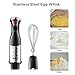 Betitay 4-in-1 Immersion Hand Blender Mixer,Electric Food Processor,Stepless Speeds for Smoothies,Vegetable,Meat and Baby Food with Safety Lock,Include Food Chopper,Mixing Beaker and Egg Whisk