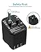 Xcentz Universal Power Adapter with 18W PD&QC 3.0 USB-C Port and 3-USB Port, 16A European Plug, 10A Wall Charger AC Plug Adapter, 3680W Worldwide Travel Adapter EU UK AU US Cell Phone Tablet Laptop