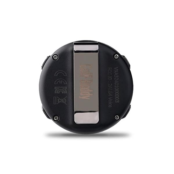 GolfBuddy Voicex Easy-to-Use Smart Talking Golf GPS, Black, Small - Image 3