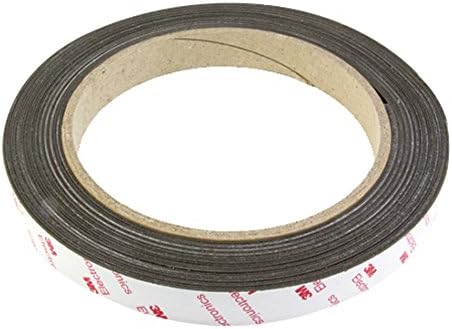FIRST4MAGNETS NeoFlex® Flexible Neodymium Magnetic Strip with 3M Self Adhesive Designed to Provide the Strongest Grip Possible on Magnetic Metal Based Surfaces