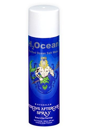 H2Ocean 1.5 FL OZ Purified Ocean Salt Water Piercing Aftercare Spray (2-pack)