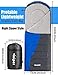 viniper Sleeping Bag, Comfort Waterproof and Lightweight Envelope Sleeping Bag with Compression Sack Perfect for 4 Season Traveling, Camping, Hiking, Outdoor Fit Kid Women Men (Blue)
