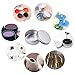 BENECREAT 14 Pack 2 OZ Tin Cans Screw Top Round Aluminum Cans Screw Lid Containers with Clear Window - Great for Store Spices, Candies, Tea or Gift Giving (Platinum)