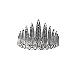 Kitsch Feather Bun Pin, Silver, 0.1 Ounce