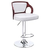 Homall Bar Stools Walnut Bentwood Adjustable Height