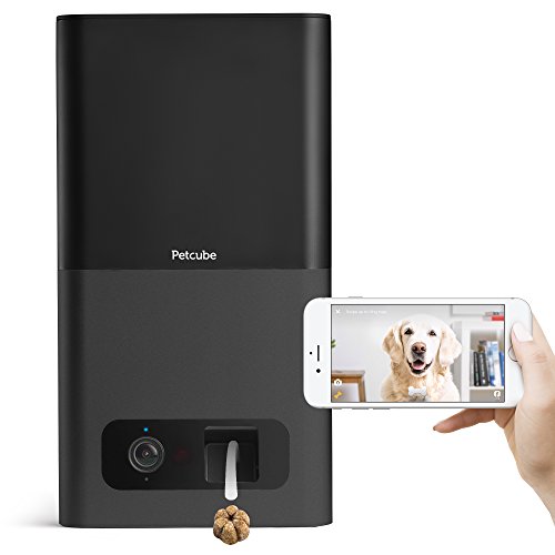 Petcube Bites Pet Camera with Treat Dispenser. HD 1080p Video Camera for Pet Monitoring. Two-Way Audio, Wi-Fi, Night Vision. For Dogs and Cats. As seen on TODAY & Ellen.