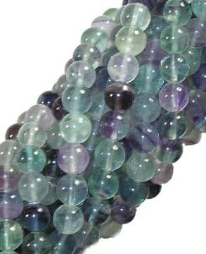 8mm Rainbow Flourite Round Beads