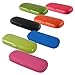Hard Eyeglass & Reading Glasses Case w/Microfiber Cloth | Protects Glasses w/Small To Medium & Long Sized Frames | Classic & Trendy Smooth Finish