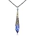 HALONA Necklaces for Women, Pendant Necklace of Vintage Antique Bronze Victorian Fashion Necklace Made with Swarovski Icicle Crystal