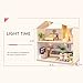 ZUINIUBI Doll House Kit DIY Miniature Loft Handmade House Furnished with Accessories Dust-Proof Cover and Assemble Tool Birthday Gift for Kids Adults Light Time