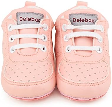 Delebao Baby Fashion Breathable Rubber Sole Crib Shoes Slippers Prewalker 0-24 Months