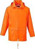 Portwest Men's Classic Rain Jacket XL (Chest 46 - 48in) - Orange