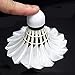 KEVENZ 12-Pack Goose Feather Badminton Shuttlecocks with Great Stability and Durability,Hight Speed Badminton Birdies Balls