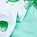 LAMEJOR Duvet Cover Set Queen Size Cactus Pattern Reversible Hotel Luxury Bedding Set Comforter Cover(1 Duvet Cover+2 Pillowcases) Mint/White