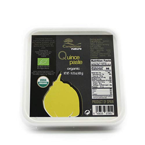 SPANISH ORGANIC QUINCE PASTE 14.1oz | Just Three Ingredients | Membrillo | Quince Jelly | Dulce De Membrillo | Quince Jam | Quince Paste Membrillo | Quince Paste Organic | Gluten Free