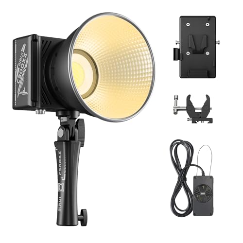 SIRUI C300XII 310W Bi-color COB Video Light, 0.96kg Bowens Mount Lamp, 2700K - 6500K, CRI 96+, Support V-Mount Battery and AC/DC Power, App Control for Photography and Photo Studio