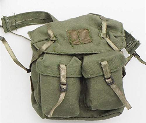 Studio one 1/6 Scale Uniforms Outfits Backpack Olive for 12inch Male Military Action Figure Body 2 Pocket