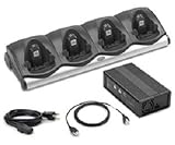 Motorola MC9000 4 Slot Charging Cradle - CHS9000-4001C / AC Line Cord / Power Supply / Compatible with MC9090 MC9190 MC9060