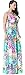Jusfitsu Women's V-neck Floral Printed Beach Boho Maxi Dress Plus Size
