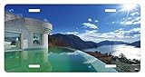 Travel License Plate by Lunarable, Modern Penthouse