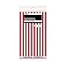 Red Striped Plastic Tablecloth, 108