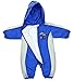 Kentucky Wildcats NCAA Baby Boys Hooded Windbreaker Coverall, Blue & Grey