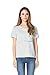 Bearsland Maternity Women's Striped Short Sleeves Maternity Nursing Top gray/white,Graywhite,Large