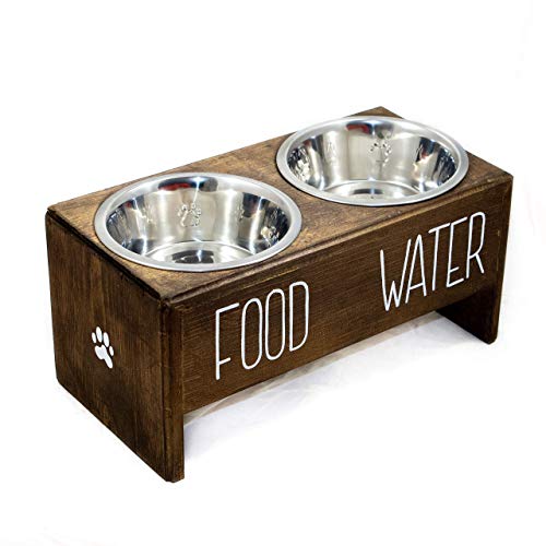 personalized dog feeding station