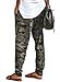 LOSRLY Women Drawstring Waist Camo Jogger Pants Activewear Long Pants with Pockets