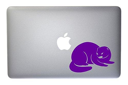 Shifty Otter Vinyl Decal for Macbook, Laptop or other device 5 Inch (purple)