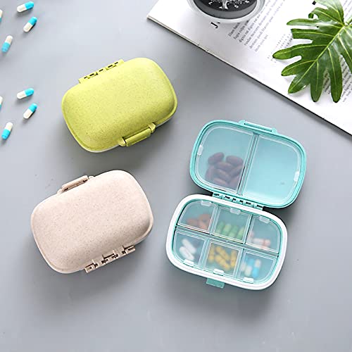 Travel Medicine Container,Moisture Proof Pill Sorter for Purse Pill Organizer,Portable Medicine