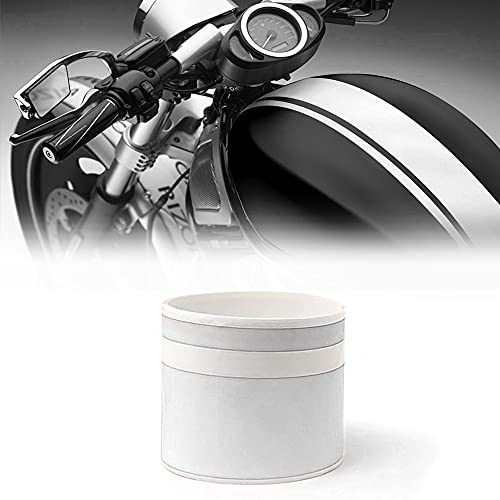 Quattroerre 10649 Adesive Bike R Stripe Double voor motorfiets, wit