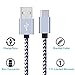 USB Type C Cable, 6-Pack 6ft Nylon Braided USB C USB to USB C Cable Nylon Braided Fast Charger Cord for Samsung Galaxy S9 Note 8 S8 Plus,Google Pixel XL 2,LG G6 V20 V30,Moto Z