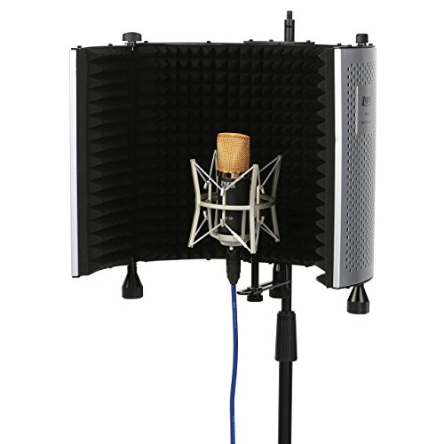 image for LyxPro VRI-10 Portable Adjustable Sound Absorbing Vocal Recording Pane