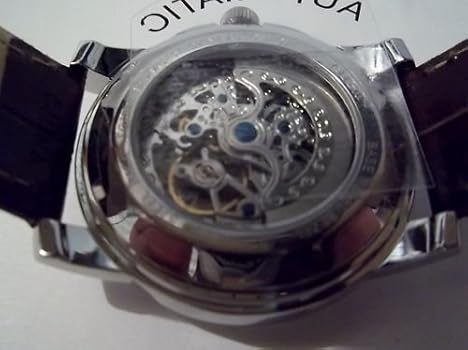 elgin automatic skeleton watch