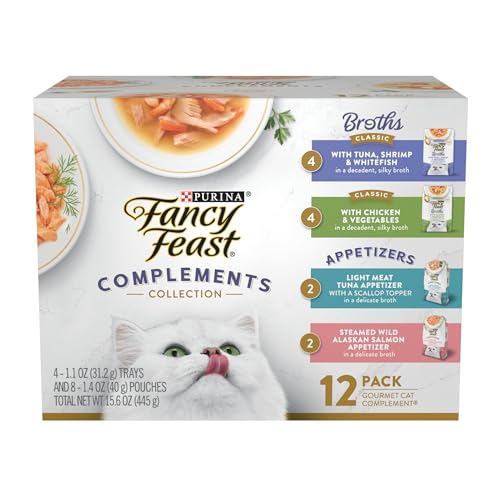 Purina Fancy Feast Appetizers and Broths Variety Pack (2 Pack) 24 Count