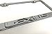 1pc 3D Lexus Emblem Stainless Steel Chrome License Plate Frame Holder with Screw Caps