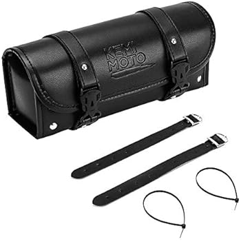 Motorcycle Fork Bag Handlebar Bag Sissy Bar Tool Bag for Yamaha Honda Sportster Softail Dyna Kawasaki Suzuki Ducati KTM Roll Tool Bag