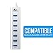 Kingwin USB Hub 7 Port USB 3.0 Data Hub Aluminum for Mobile SSD, MacBook, Mac Pro/Mini, iMac, Chromebook, Surface Pro, USB Flash Drives, Notebook PC, XPS, and More. Include 1 IQ Smart Charging Port