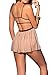 ShyLove Women's Sexy Lace Lingerie Dress Cupless Strappy Chemise babydoll Nightwear (XXL, Apricot)