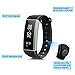 Fitness Tracker, EIVOTOR Activity Tracker with Wrist-Based Heart Rate Monitor, Water Resistant Watch Band with Step Tracker Sleep Monitor Calorie Counter Notification Alerts for Android iOS Smartphone