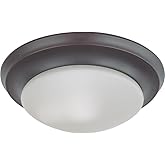 Nuvo 60/6013 One Light Flush Mount, Bronze/Dark