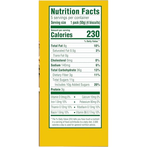 BELVITA BREAKFAST BARS BISCUITS, VANILLA MOCHA, 5 PACKS (4 BISCUITS PER PACK)