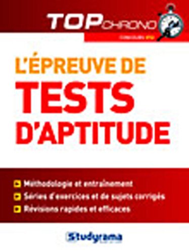 L' épreuve de tests d'aptitude, concours IFSI