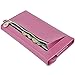 caseen ViVi Womens Smartphone Wallet Clutch Wristlet Case (Pink/Black) for Apple iPhone 6 5S 5C 5 4S 4, Samsung Galaxy S5 S4 S3, Google Nexus 5, LG G2, HTC One M7, Sony Xperia Z3 Compact / Z, Moto X, Moto G, Droid Razr [Up to 5.75 x 3.1 Inch Cellphone] Medium Size